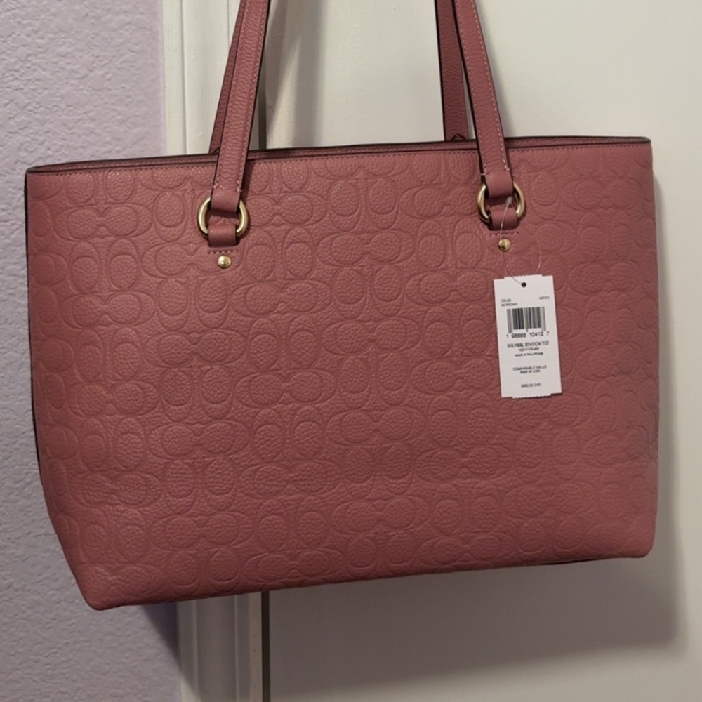 Station Tote Bag in signature leather - Picture 3 of 11
